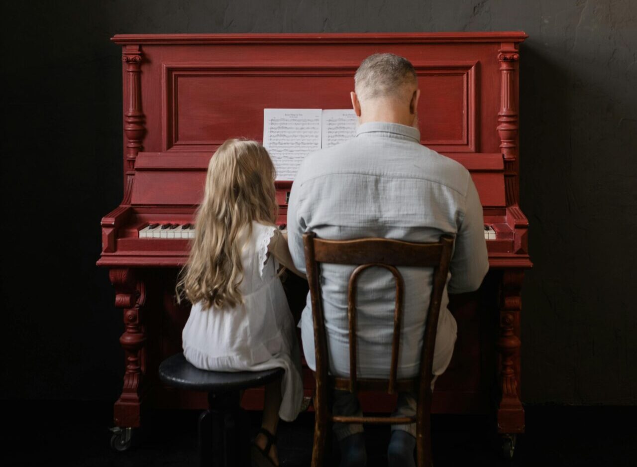 grandfather and granddaughter